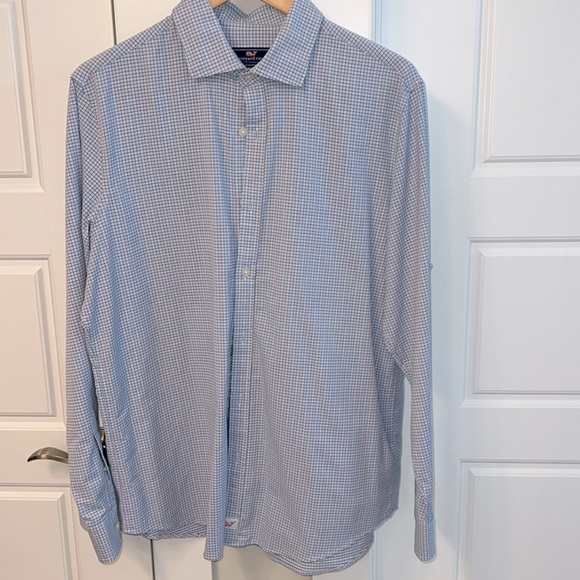 EUC Vineyard Vibes slim fit cooper performance button down - Picture 1 of 3